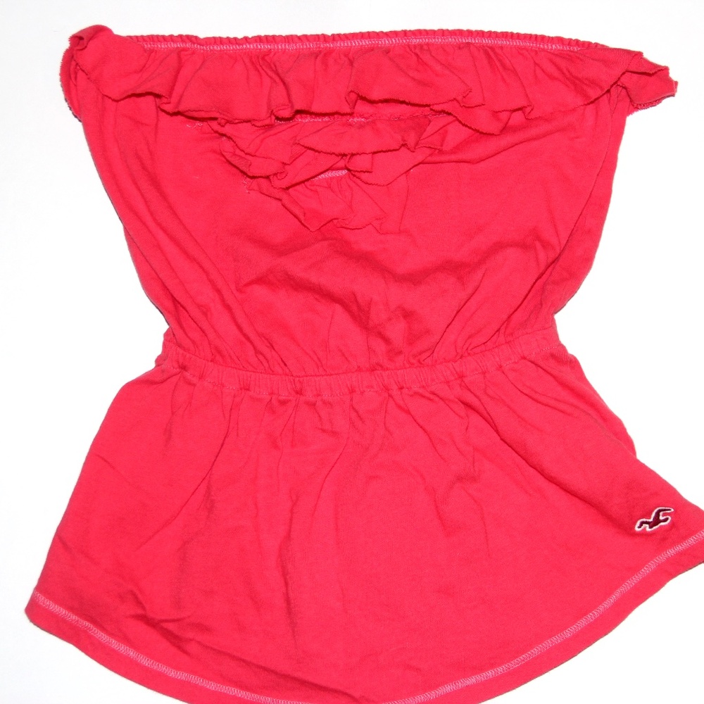 Super Cute Strapless Hollister Summer Shirt